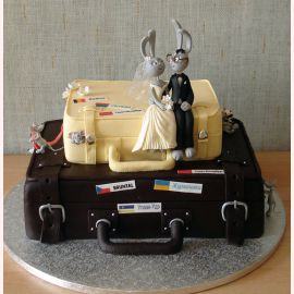 Свадебный торт "На чемоданах"