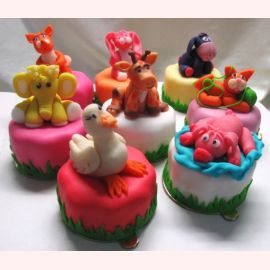 Детские пирожные "Веселые зверята"