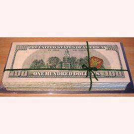 Торт "Деньги - 100 USD"