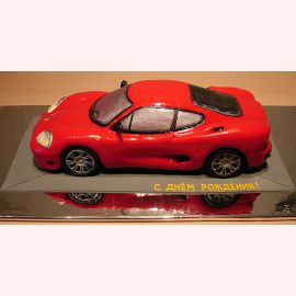 Торт "Красный Ferrari"