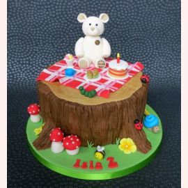 Торт на 1 год  "День Рождения Плюшевого Мишки"