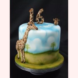 Торт "Два жирафа"