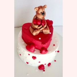 Торт для влюбленных "Любовь от мишки"