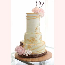 Свадебный торт "Узоры любви"