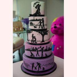 Свадебный торт "Счастливая семья!"