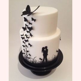Торт на День влюбленных "Порхание бабочек"