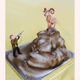 Торт "Охотник и горный баран"