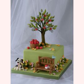 Торт "Яблоня в саду"