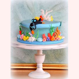 Торт "Прекрасный подводный мир"