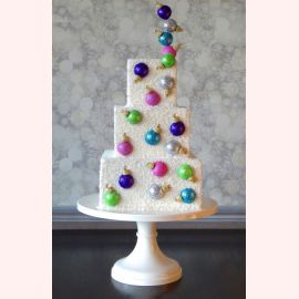 Торт на Новый Год "Белая елка"