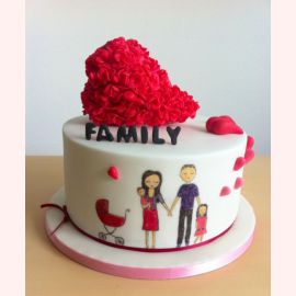 Торт на День влюбленных "Семейная любовь"