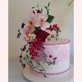 Торт "Красивая композиция цветов"
