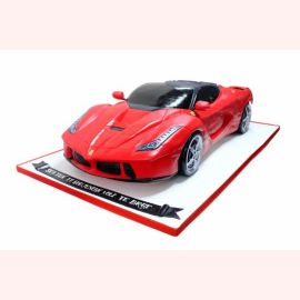 Торт "Спортивный красный Ferrari"