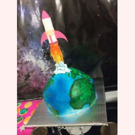 Торт "Запуск ракеты"