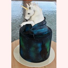 Торт "Единорог и созвездие"