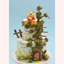 Торт "Винни Пух на дереве"