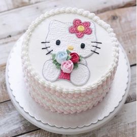 Торт "Hello Kitty с розочками"