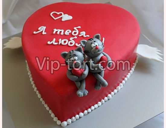 Торт для влюбленных "Коты любви"