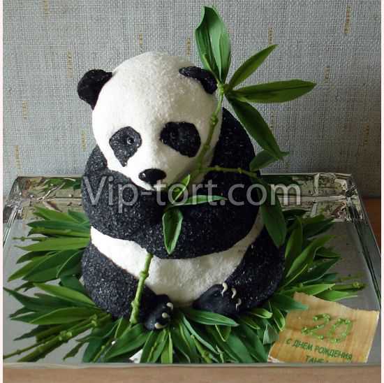 Торт "Панда и бамбук"