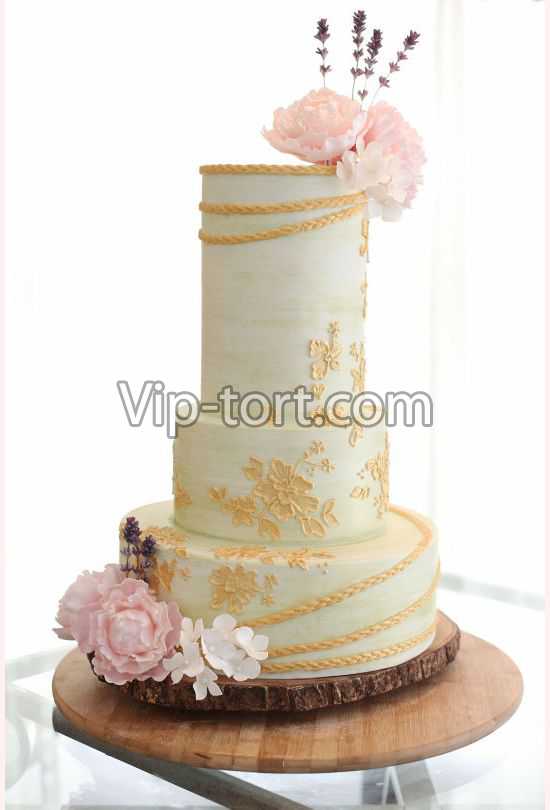 Свадебный торт "Узоры любви"