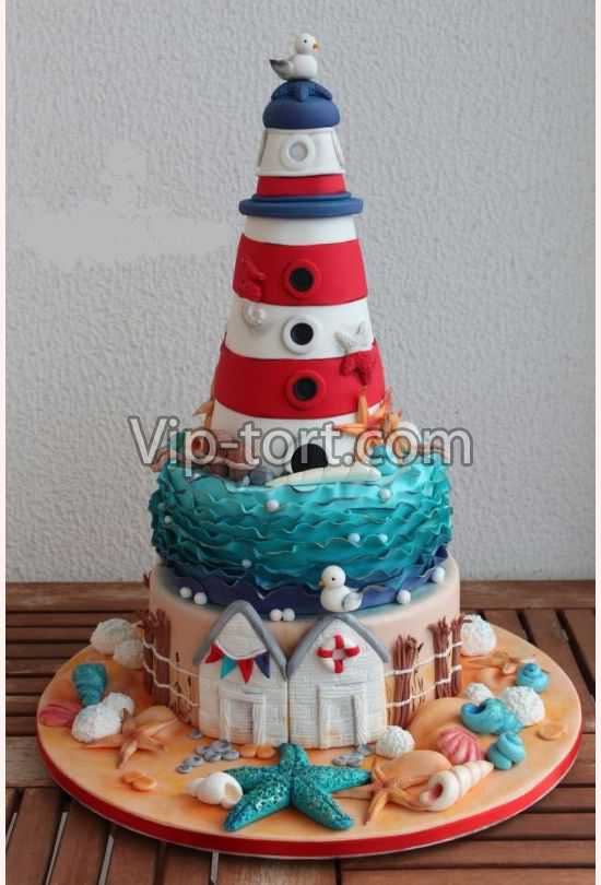 Торт "Морской маяк"