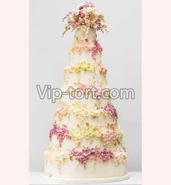 Свадебный торт "Цветочная Флоренция"