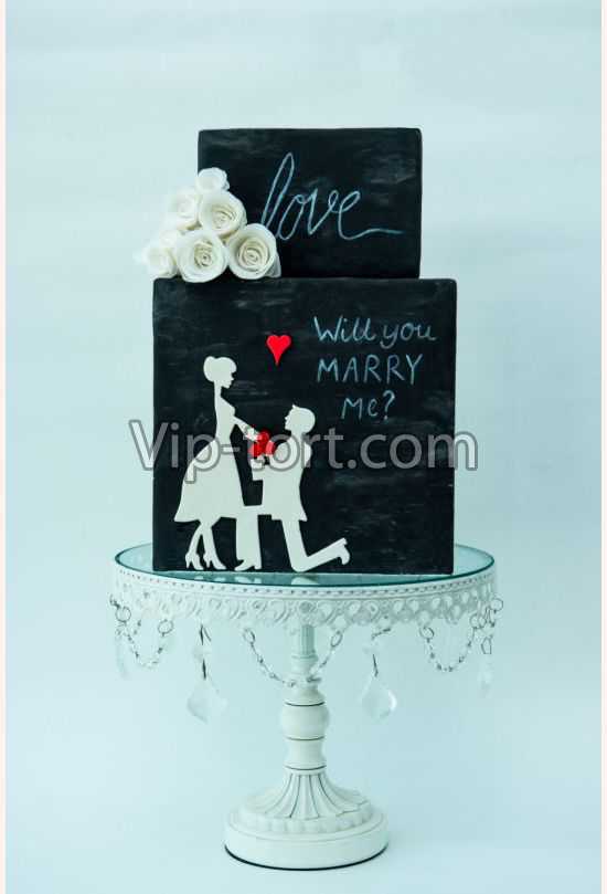 Торт для влюбленных "Will you Marry Me?"