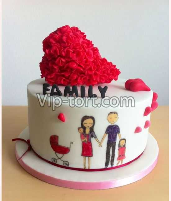 Торт на День влюбленных "Семейная любовь"