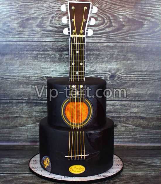 Торт "Гитара на юбилей"