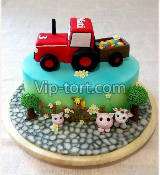 Торт "Для маленького тракториста"