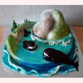 Торт "Два кита"