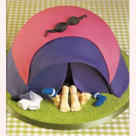 Торт "Развлечение в палатке"