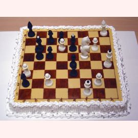 Торт "Шахматный турнир"