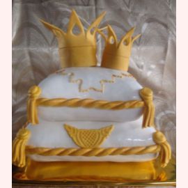 Торт на годовщину свадьбы "Король и Королева"