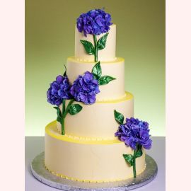 Торт "Фиолетовая гортензия"
