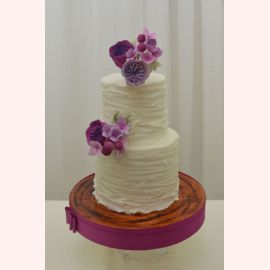 Свадебный торт "Необычные цветы"