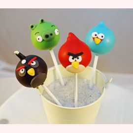 Детские Cake Pops "Angry Birds"
