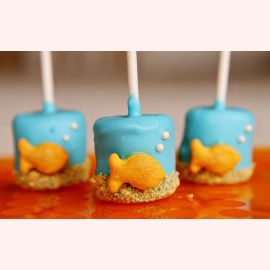 Детские Cake Pops "Золотые рыбки"