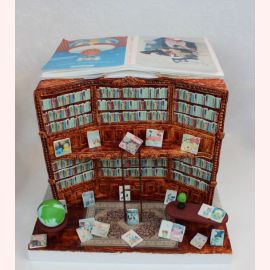 Торт "Библиотека знаний"