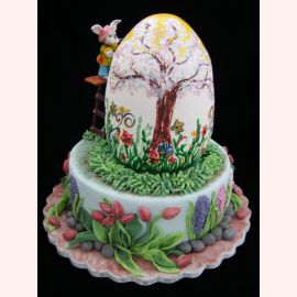 Торт "Красивое пасхальное яйцо"