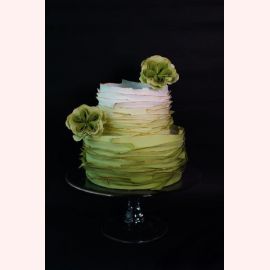 Свадебный торт "Фисташковый оттенок"