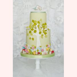 Свадебный торт "Птичья свадьба"