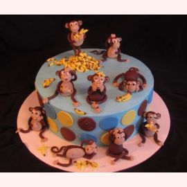 Торт "Изобилие обезьянок"