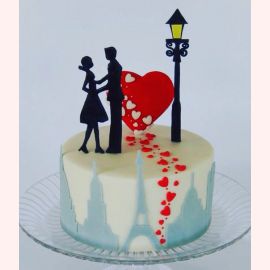 Торт для влюбленных "Большая сердечная любовь"