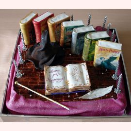 Торт "Книги о Гарри Поттере"