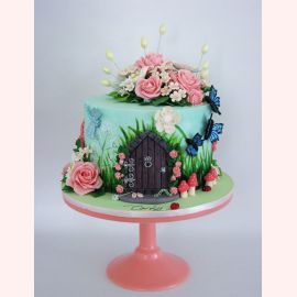 Торт "Цветочная полянка"