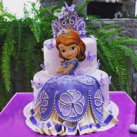 Торт для девочек "Корона Принцессы Софии"