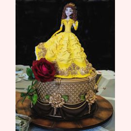 Торт "Красавица в жёлтом платье"