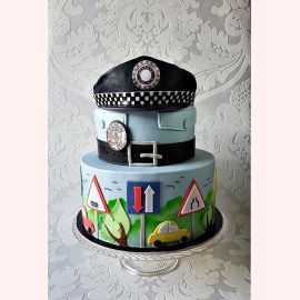 Торт "Полицейский в городе"