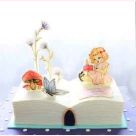 Торт "Раскрытая детская книга"